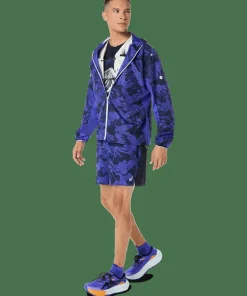 Asics Men's Fujitrail Packable Jacket Cobalt Burst/Indigo Blue/Cream