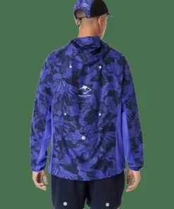 Asics Men's Fujitrail Packable Jacket Cobalt Burst/Indigo Blue/Cream