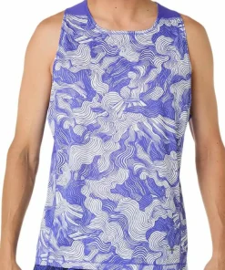 Asics Men's Fujitrail Singlet Cobalt Burst/Cream