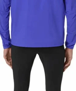 Asics Men's Road Packable Jacket Cobalt Burst/Illuminate Green