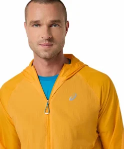 Asics Men's Road Packable Jacket Yamabuki/Aegean Blue