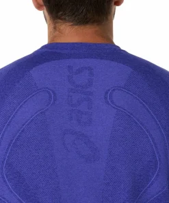 Asics Men's Road Seamless Long Sleeve Top Cobalt Burst/Eggplant