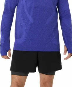 Asics Men's Road Seamless Long Sleeve Top Cobalt Burst/Eggplant