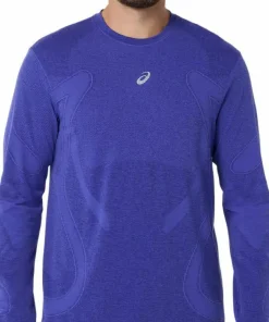 Asics Men's Road Seamless Long Sleeve Top Cobalt Burst/Eggplant