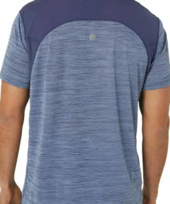 Asics Men's Road Short Sleeve Top Denim Blue/Thunder Blue