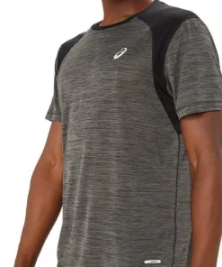 Asics Men's Road Short Sleeve Top Performance Black