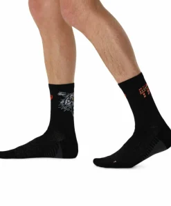 Asics Unisex Performance Run Sock Crew Performance Black/coral Reef