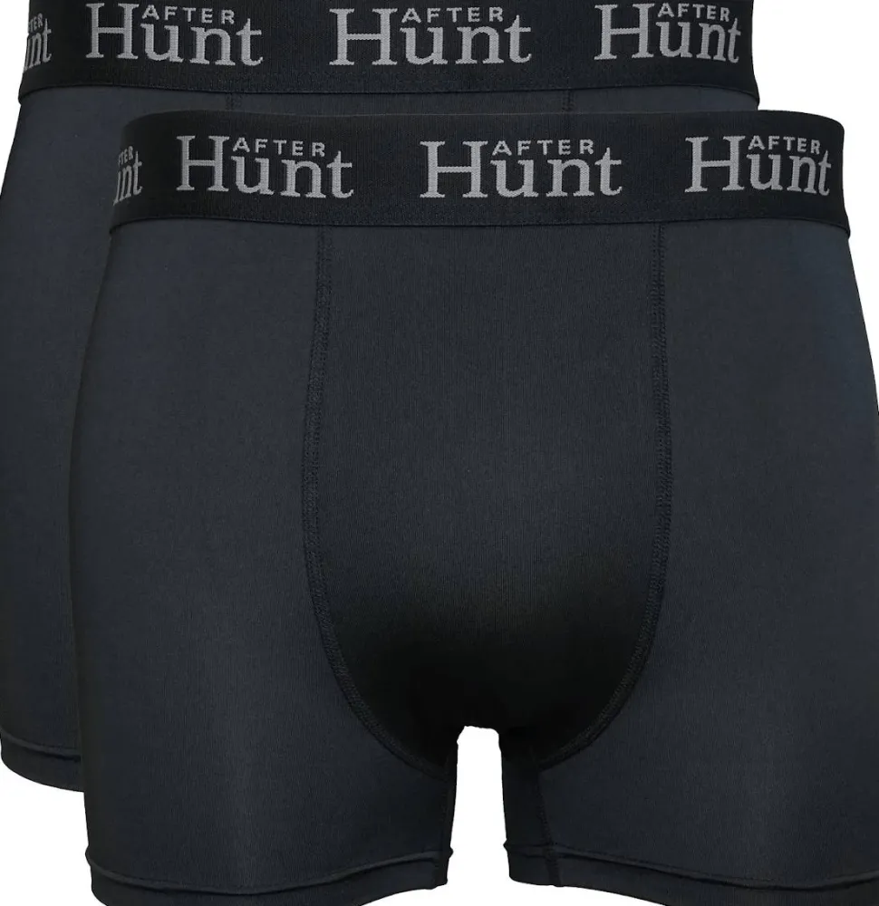 Avignon Men's AFTER Hunt Boxer 2-pack Basic Black
