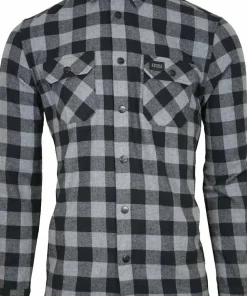 Avignon Unisex AFTER Hunt Flannel Shirt Grey/Black