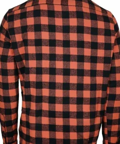 Avignon Unisex AFTER Hunt Flannel Shirt Orange/Black