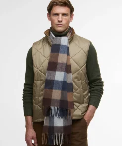 Barbour Barbour Lambswool Tattersall Scarf Midnight Oak