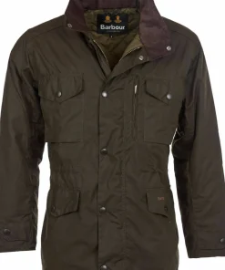 Barbour Men's Barbour Sapper Wax Jacket Olive