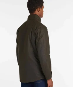 Barbour Men's Barbour Sapper Wax Jacket Olive
