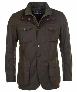Barbour Men's Ogston Waxed Jacket Olive