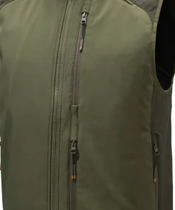Beretta Men's Butte Softshell Vest Moss & Brown