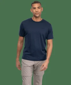Bergans Men's Logo Merino Tee Navy Blue