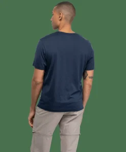 Bergans Men's Logo Merino Tee Navy Blue