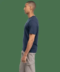 Bergans Men's Logo Merino Tee Navy Blue