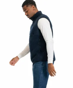 Bergans Men's Lunnan Pile Fleece Vest Navy Blue