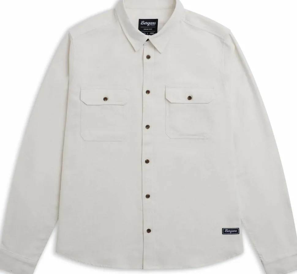 Bergans Men's Nordmarka Flannel Shirt Arctic White