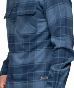 Bergans Men's Nordmarka Flannel Shirt Granite Blue/navy Blue Check
