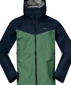 Bergans Men's Skarlight 3L Shell Jacket Dark Jade Green/Navy Blue