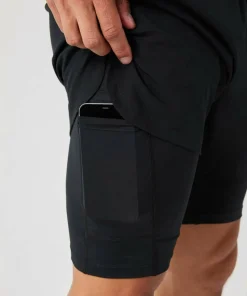 Björn Borg Men's Borg 2 In 1 Shorts Black Beauty