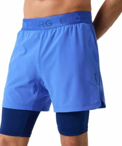 Björn Borg Men's Borg 2 In 1 Shorts Amparo Blue