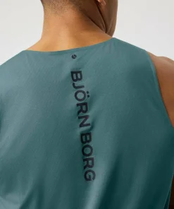 Björn Borg Men's Borg Feather Tank Balsam Green