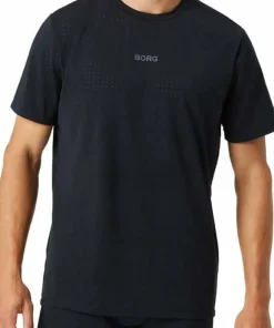 Björn Borg Men's Borg Running Perforated T-Shirt Black Beauty