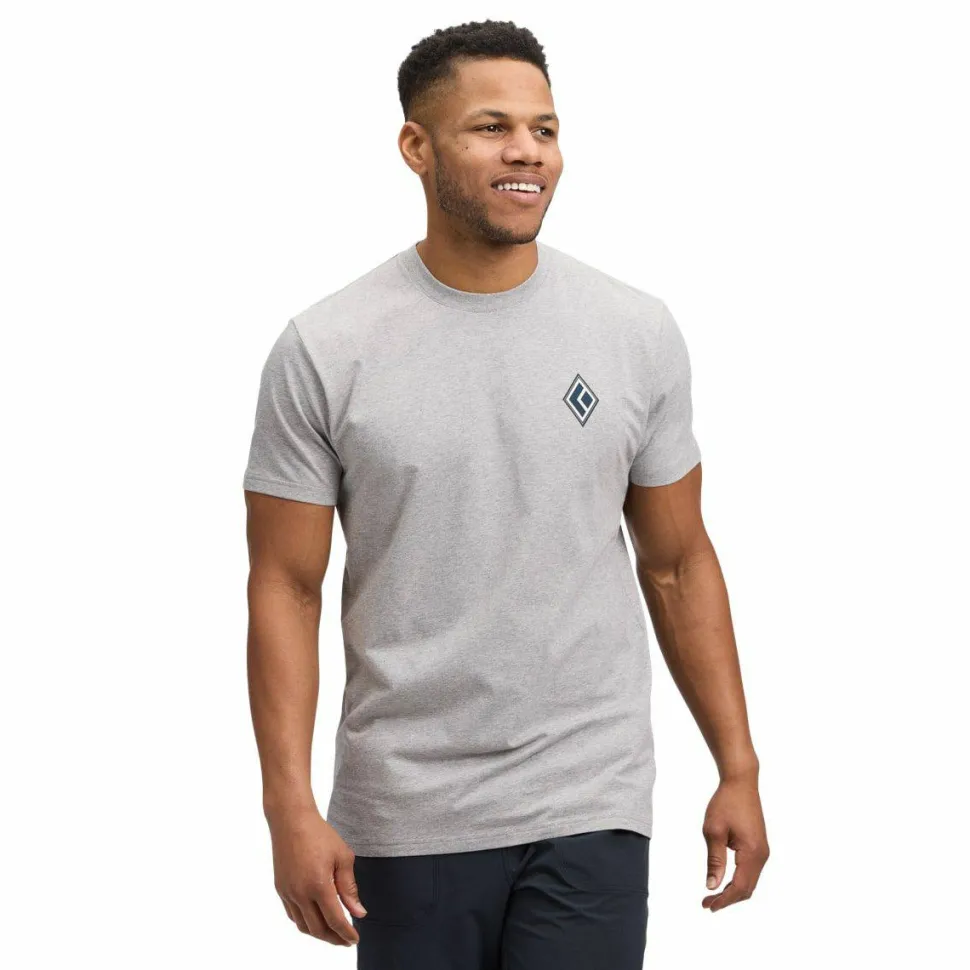 Black Diamond M Heritage Alpinist Ss Tee Nickel Heather