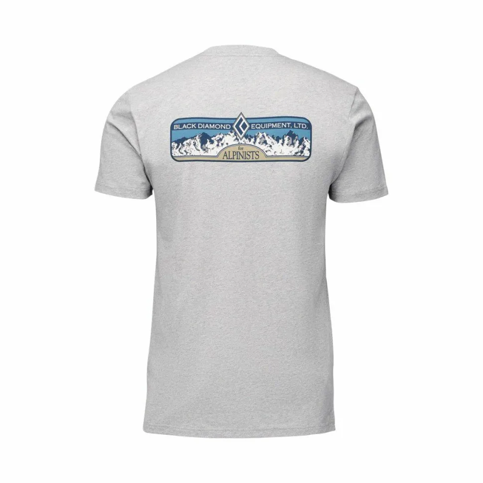 Black Diamond M Heritage Alpinist Ss Tee Nickel Heather