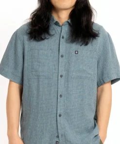 Black Diamond Men's Scenic Route Ss Shirt Midnight Blue-glacier