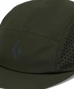 Black Diamond 5-Panel Synthetic Cap Dark Moss-anthracite Icon Logo