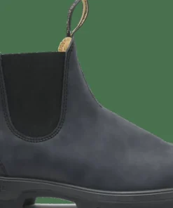 Blundstone Unisex Casual Chelsea Boots #587 Rustic Black