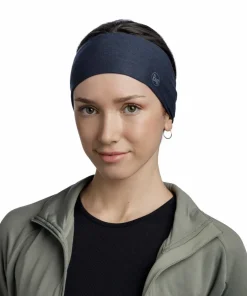 Buff Coolnet UV Wide Headband Solid Night Blue