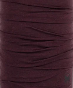 Buff Merino Lightweight Neckwear Solid Garnet