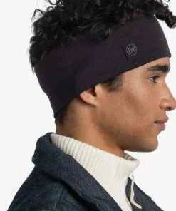 Buff Merino Wide Headband Solid Black