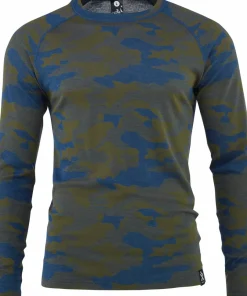 Bula Men's Camo Merino Wool Crew Denim