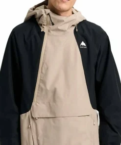 Burton Men's Reserve Relaxed Anorak Summit Taupe/true Black