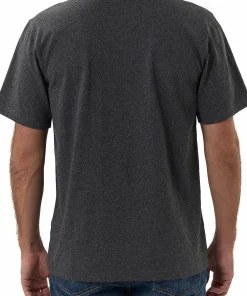 Carhartt Men's Core Logo T-Shirt Short Sleeve Carbon Heather