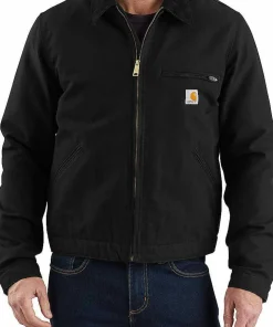 Carhartt Men's Duck Detroit Jacket Black
