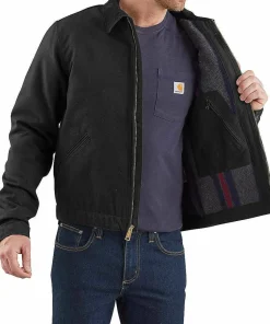 Carhartt Men's Duck Detroit Jacket Black