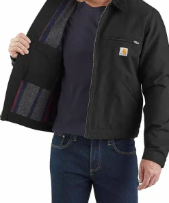 Carhartt Men's Duck Detroit Jacket Black