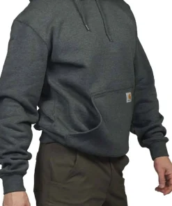 Carhartt Men's Hooded Sweatshirt Carbon Heather