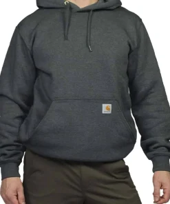 Carhartt Men's Hooded Sweatshirt Carbon Heather