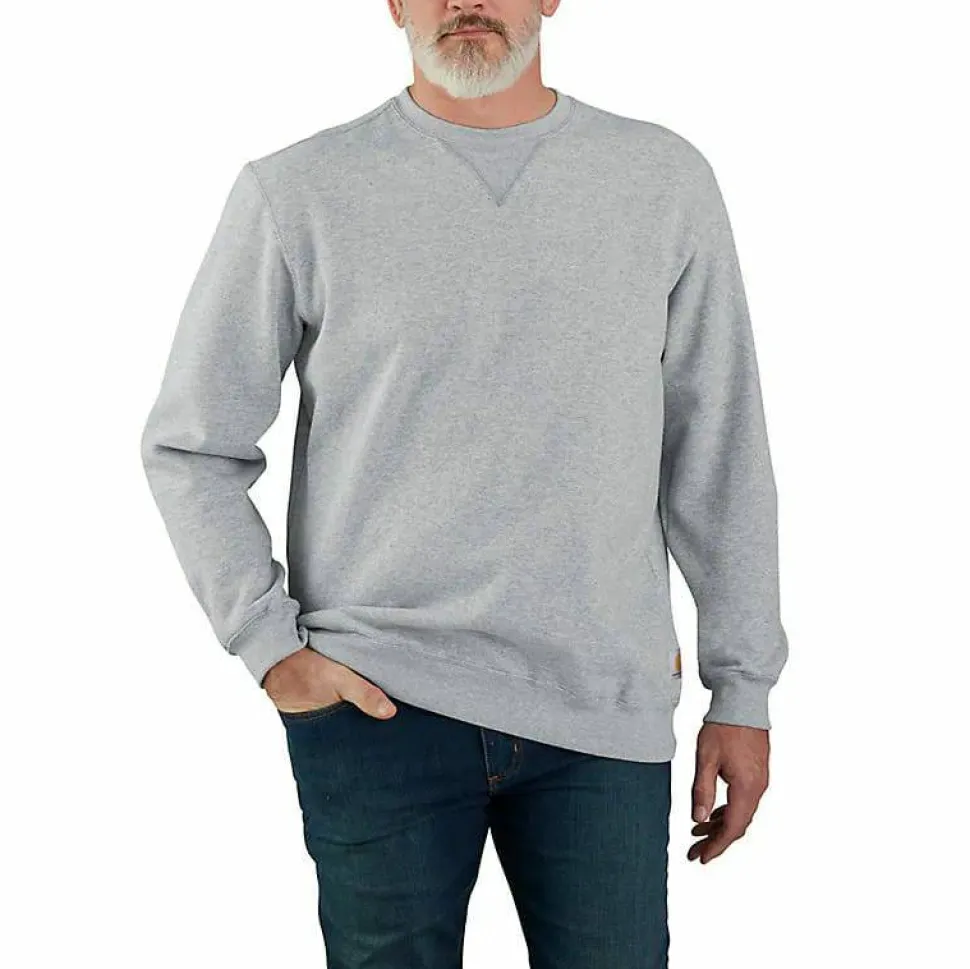 Carhartt Men's Midweight Crewneck Sweatshirt Heather Grey