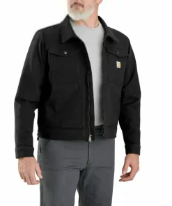 Carhartt Men's Rugged Flex Duck Relaxed Fit Jacket Black