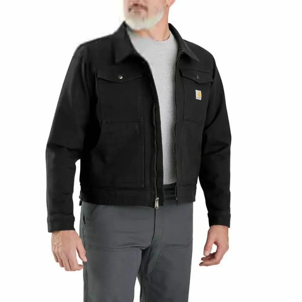 Carhartt Men's Rugged Flex Duck Relaxed Fit Jacket Black