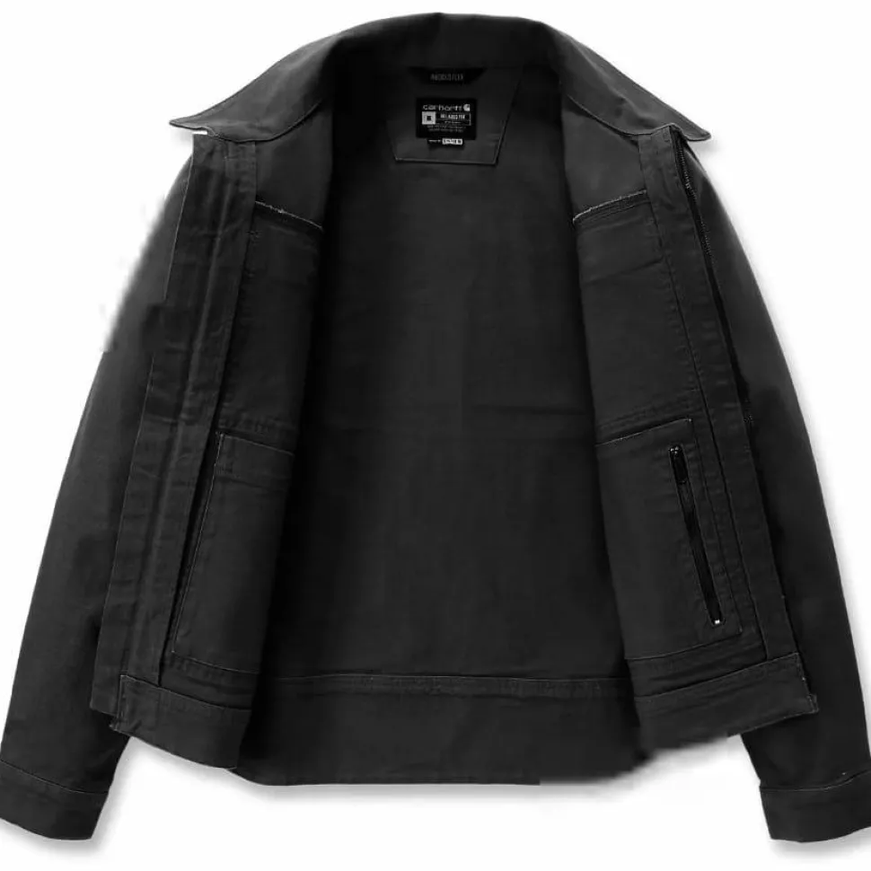 Carhartt Men's Rugged Flex Duck Relaxed Fit Jacket Black